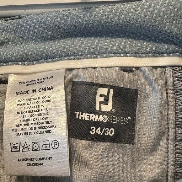 Footjoy ThermoSeries Golf Pants 34/30 - Picture 6 of 6